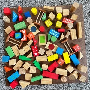 Assorted Wooden Blocks | Todder/Child Building Toy | Creative, Open-Ended Play